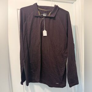 Men’s Motion Pullover in Deep Purple and Olive L